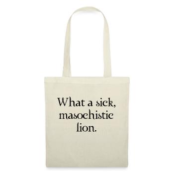 What a sick, masochistic lion - Tote Bag - nature - Front