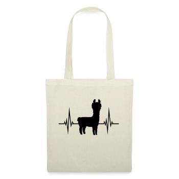 Pulse Lama Heartbeat - Tote Bag - nature - Front