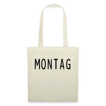 Montag Arbeit Humor - Stoffbeutel - Natur - Vorne