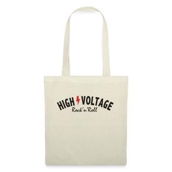 High/Voltage Fanshirt - Stoffbeutel - Natur - Vorne