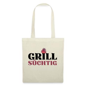 GRILLSÜCHTIG (1) - Stoffbeutel - Natur - Vorne