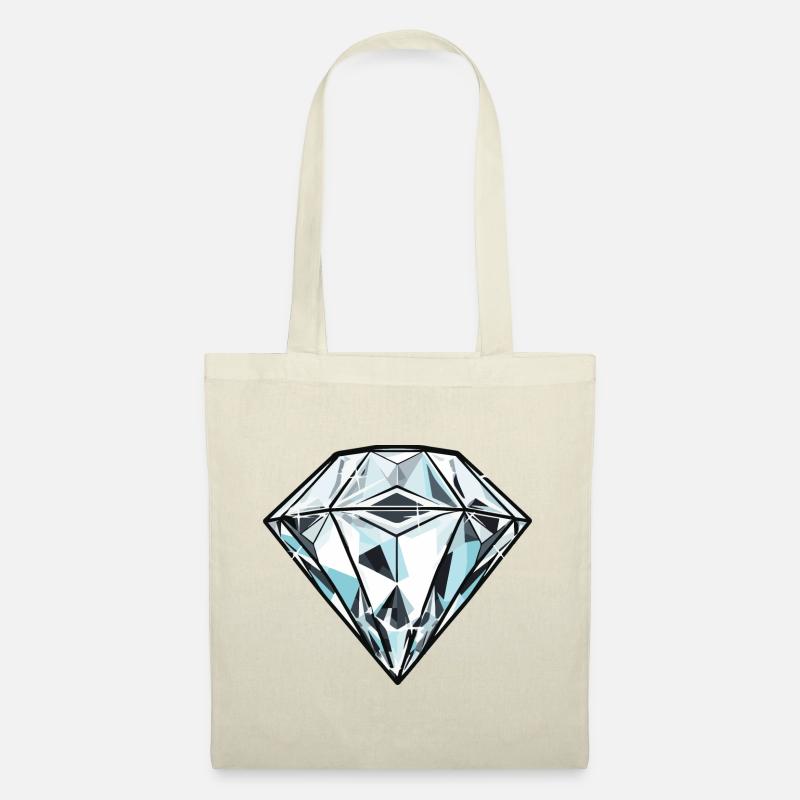 Diamant Juwel - Stoffbeutel - Natur