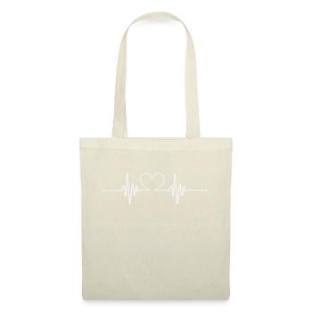 battements cardiaques - Sac en tissu - nature - Devant