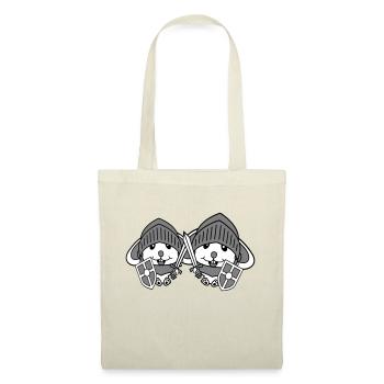 2 Bunnies Chevalier Épée Bouclier Armure Casque Héros - Sac en tissu - nature - Devant