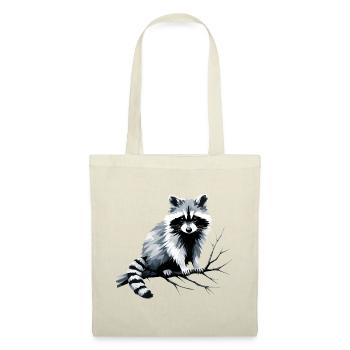 Waschbär - Stoffbeutel - Natur - Vorne