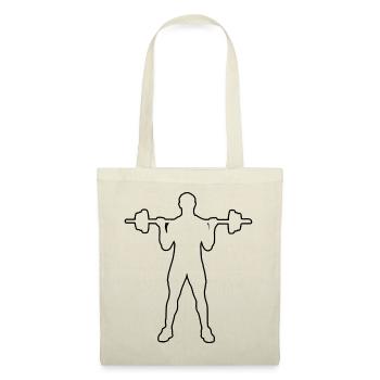 Haltérophilie Homme Fitness Cardio Endurance Femme - Sac en tissu - nature - Devant