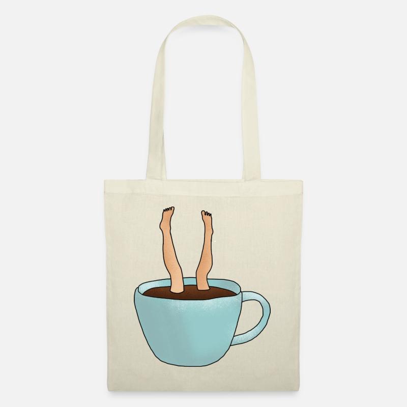 In Kaffee tauchen - Stoffbeutel - Natur