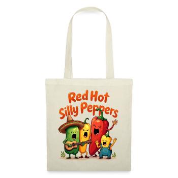Rote Hot Silly Paprika - Stoffbeutel - Natur - Vorne