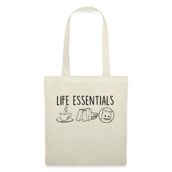 Life Essentials Coffee Books Cat - Tote Bag - nature - Front