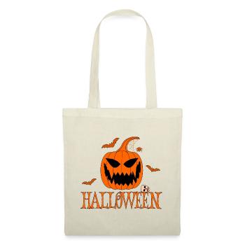 Halloween Orange - Stoffbeutel - Natur - Vorne