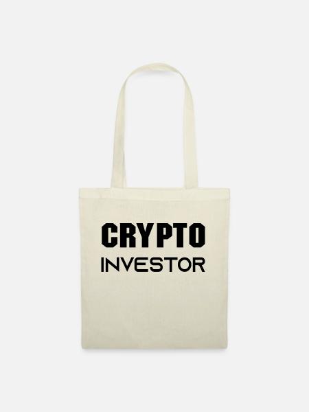 Bitcoin Trading Crypto Aktien - Stoffbeutel - Natur