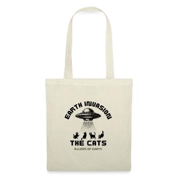 Funny UFO Cat Print Earth Invasion Rulers of Earth - Tote Bag - nature - Front