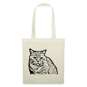 British Shorthair Chat Noir Chat Chaton - Sac en tissu - nature - Devant