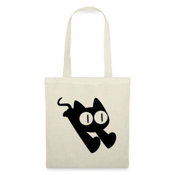 Cute Dashing Cartoon Cat by Cheerful Madness!! - Tote Bag - nature - Front