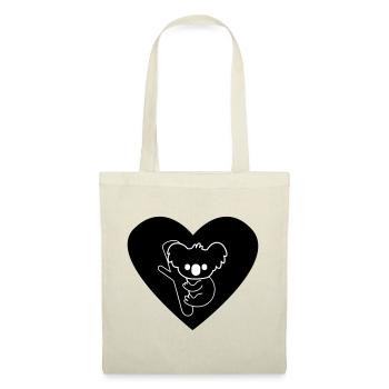 Amour de koala - Sac en tissu - nature - Devant