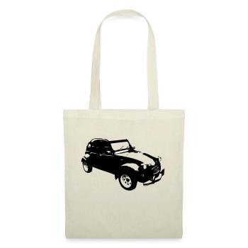 vintage vieille voiture dodoche 2 chevaux - Sac en tissu - nature - Devant