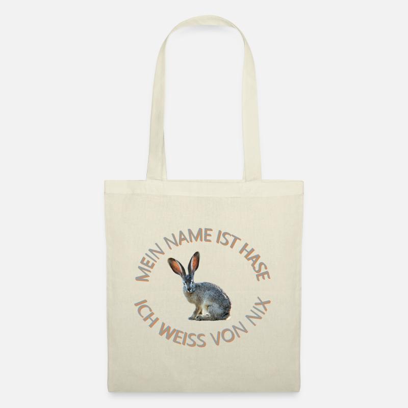 mein name ist hase - Stoffbeutel - Natur