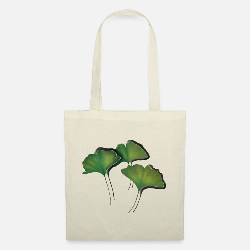 Ginko Blätter/Ginkgo leaf - Stoffbeutel - Natur