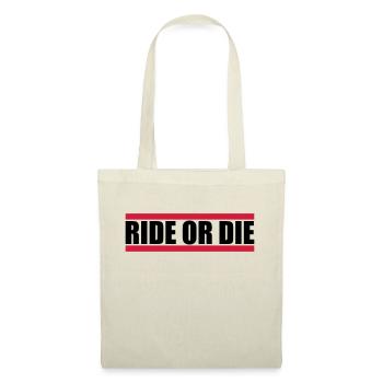 Logo Ride Die - Sac en tissu - nature - Devant