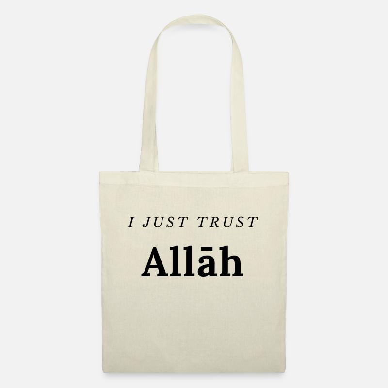 Ich vertraue Allāh einfach - Stoffbeutel - Natur
