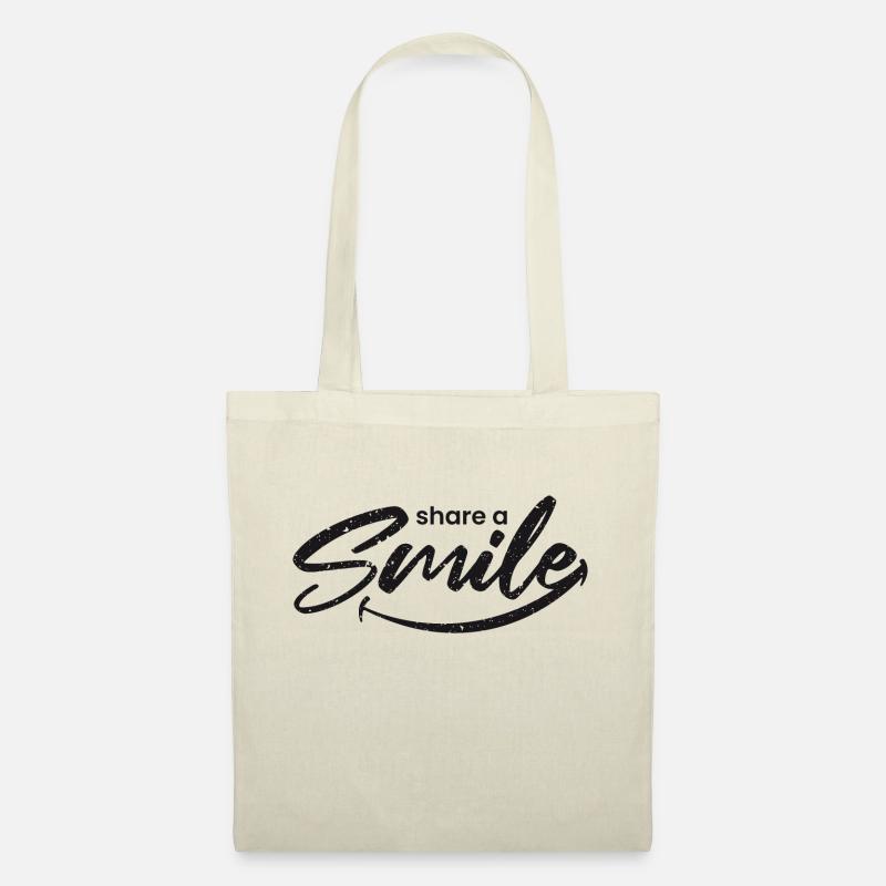 share a smile - Stoffbeutel - Natur