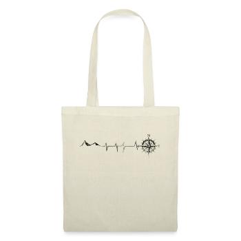 Heartbeat - Compass - Mountain - (8) - Tote Bag - nature - Front