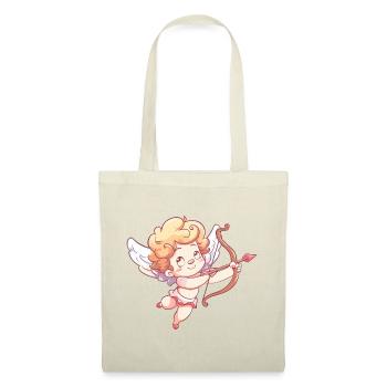 Ange Saint-Valentin Cupidon amoureux - Sac en tissu - nature - Devant