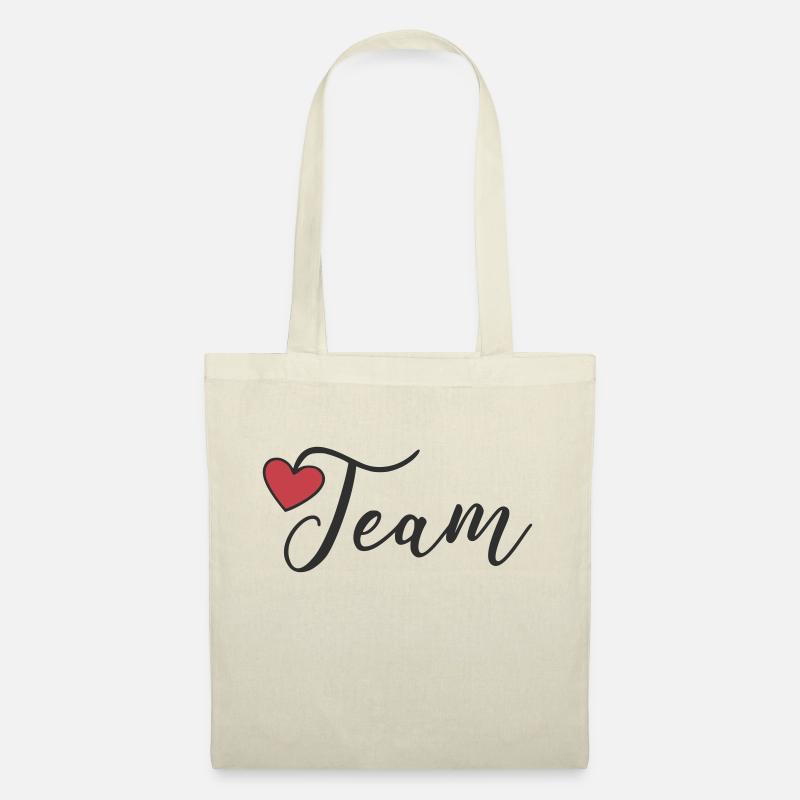 Team Herz - Stoffbeutel - Natur