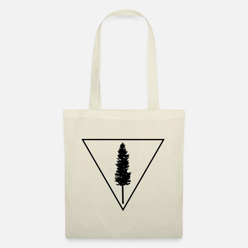Arbre dans un triangle - Sac en tissu - nature