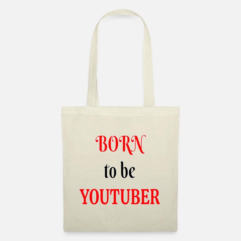 Geboren als Youtuber - Stoffbeutel - Natur
