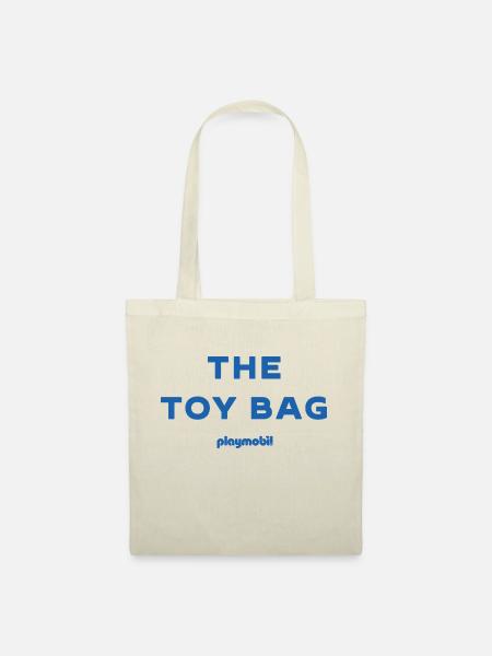 Playmobil The Toy Bag Design In Blau - Stoffbeutel - Natur