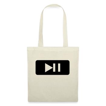 Play - Pause - Tasten - Player - Musik - Stoffbeutel - Natur - Vorne