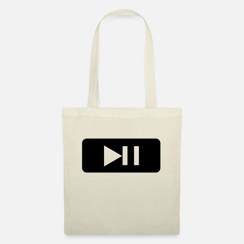 Play - Pause - Tasten - Player - Musik - Stoffbeutel - Natur