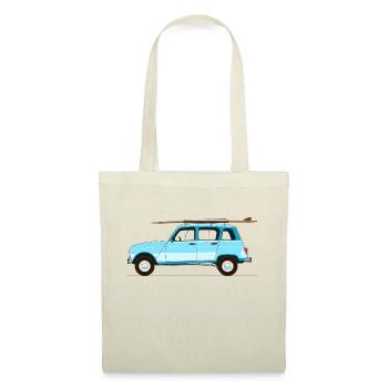 the french surfer - Sac en tissu - nature - Devant