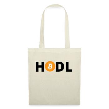 HODL Bitcoin Orange - Stoffbeutel - Natur - Vorne