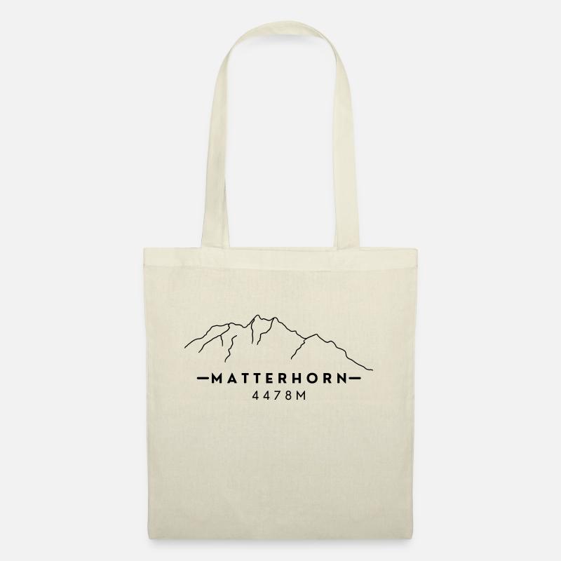Matterhorn - Profil - Stoffbeutel - Natur