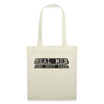 De vrais hommes utilisent du ruban adhésif 4 - Sac en tissu - nature - Devant