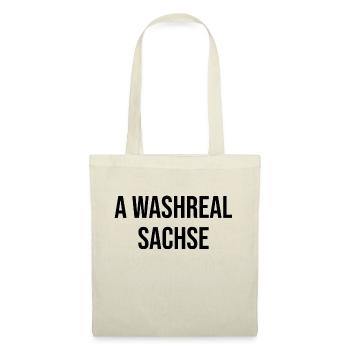 Ein Waschechter Sachse - Stoffbeutel - Natur - Vorne