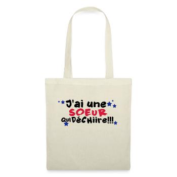 mA SOEUR déchire - Sac en tissu - nature - Devant