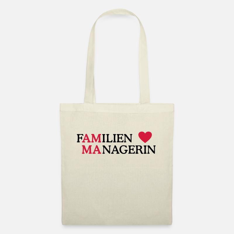 Manager Mama beste Mutter Familienwerte Familie - Stoffbeutel - Natur