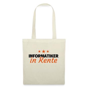Informatiker Rente - Stoffbeutel - Natur - Vorne