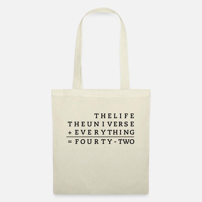 The life, the Universe + Everything 42 - Stoffbeutel - Natur