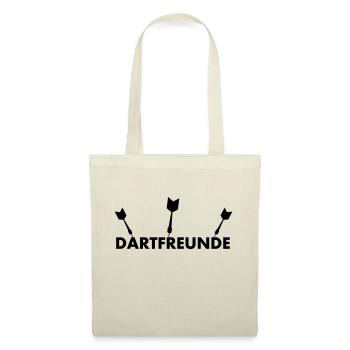 Dartfreunde - Dart-T-Shirt - Stoffbeutel - Natur - Vorne