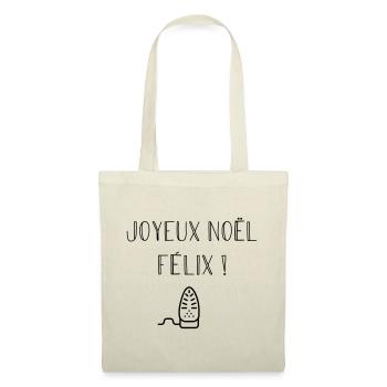 Joyeux Noël Félix ! - Sac en tissu - nature - Devant
