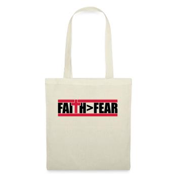 Dieu Faith plus grand - Sac en tissu - nature - Devant