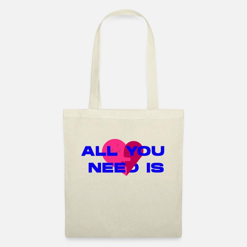 All You Need Is Love - Stoffbeutel - Natur