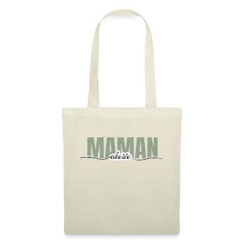Mama Liebling - Mama Geschenk - Stoffbeutel - Natur - Vorne