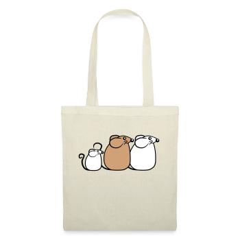 3 Mice Family Child Mom Dad Parents Row Cute - Tote Bag - nature - Front