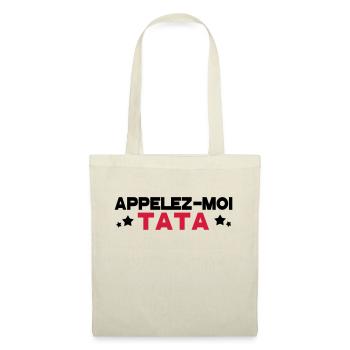 appelez moi tata - Sac en tissu - nature - Devant