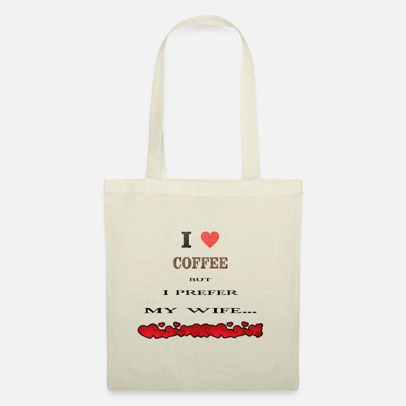 Ich liebe Kaffee - Stoffbeutel - Natur
